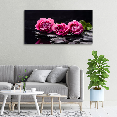 Canvas foto Roze rozen
