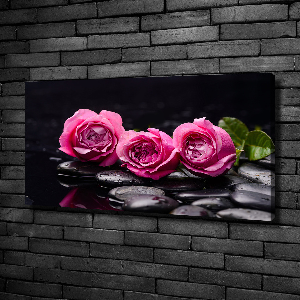 Canvas foto Roze rozen