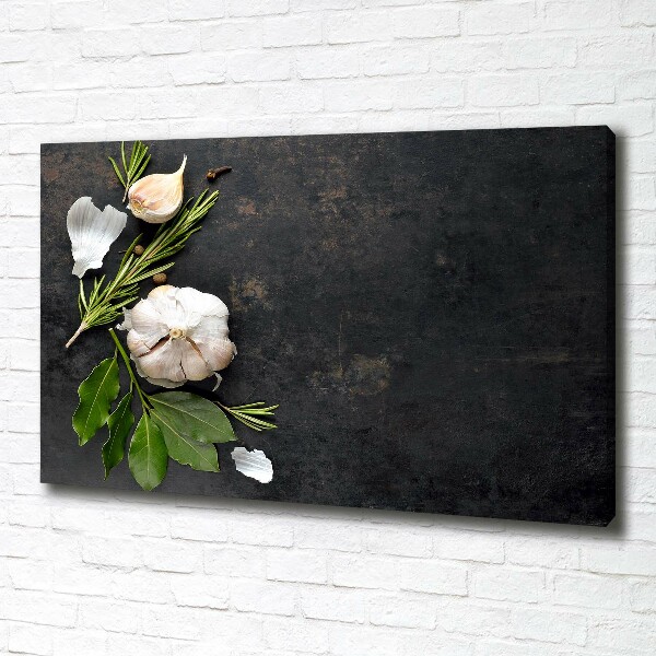 Canvas schilderij Knoflook