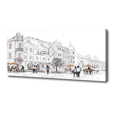 Foto op canvas Oude Stad