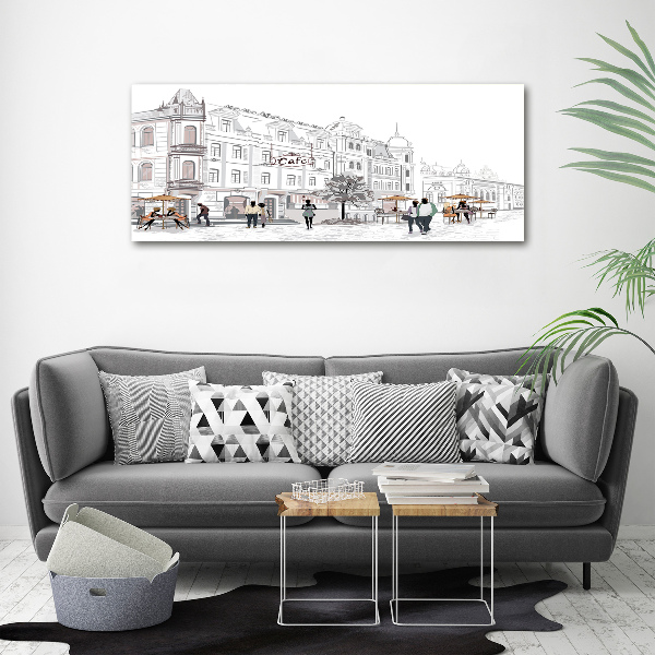 Foto op canvas Oude Stad