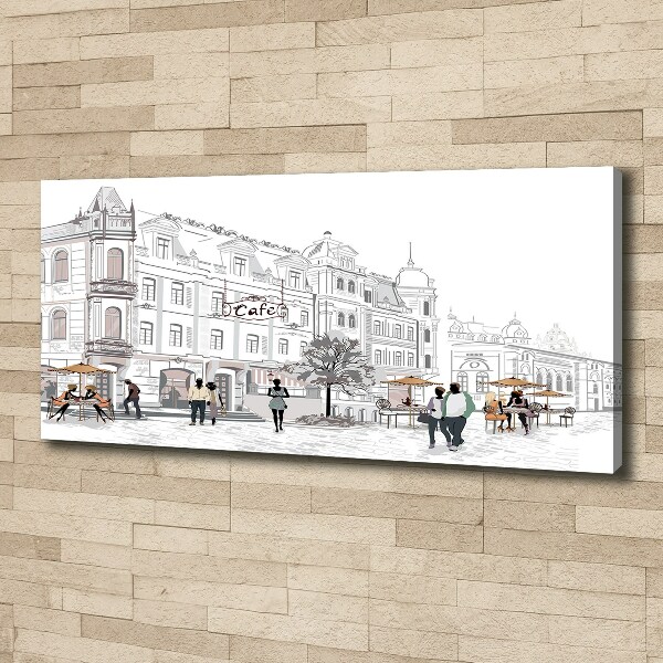 Foto op canvas Oude Stad