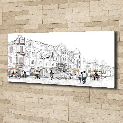 Foto op canvas Oude Stad