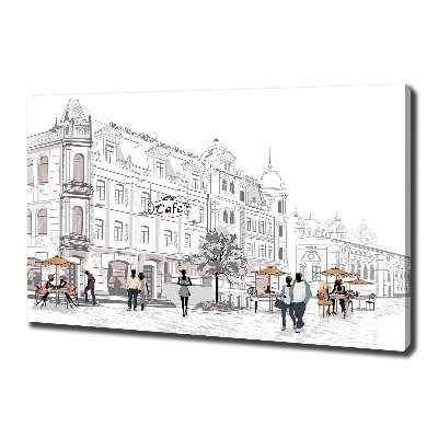 Foto op canvas Oude Stad