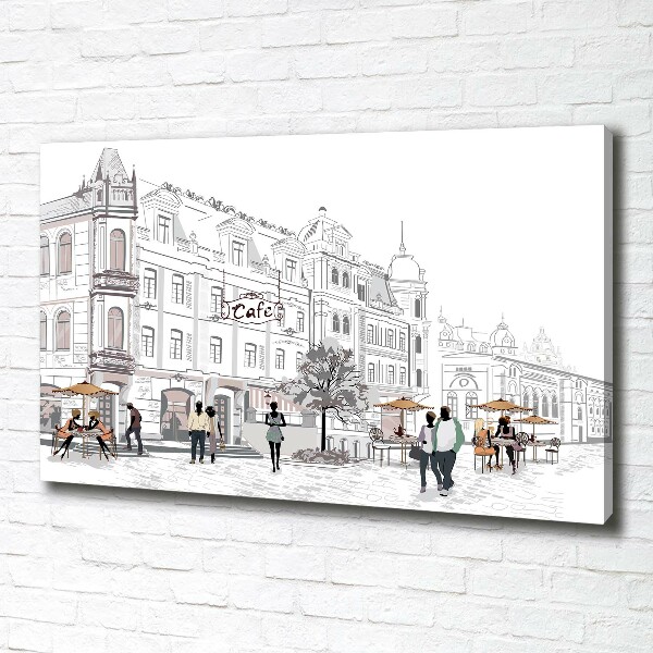 Foto op canvas Oude Stad