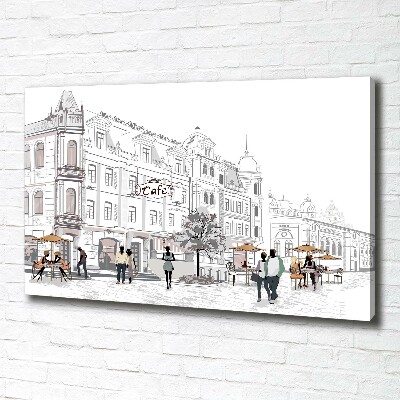 Foto op canvas Oude Stad