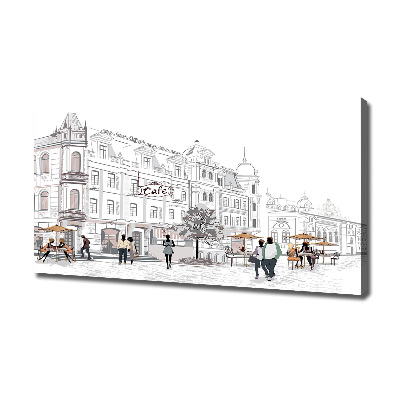 Foto op canvas Oude Stad