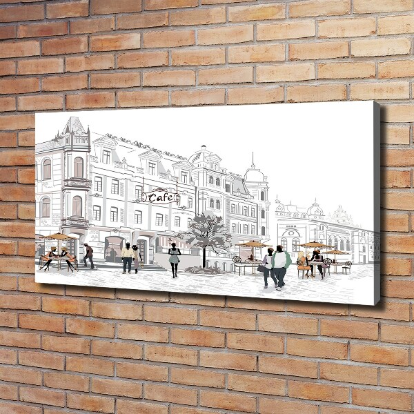 Foto op canvas Oude Stad