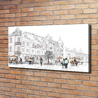 Foto op canvas Oude Stad