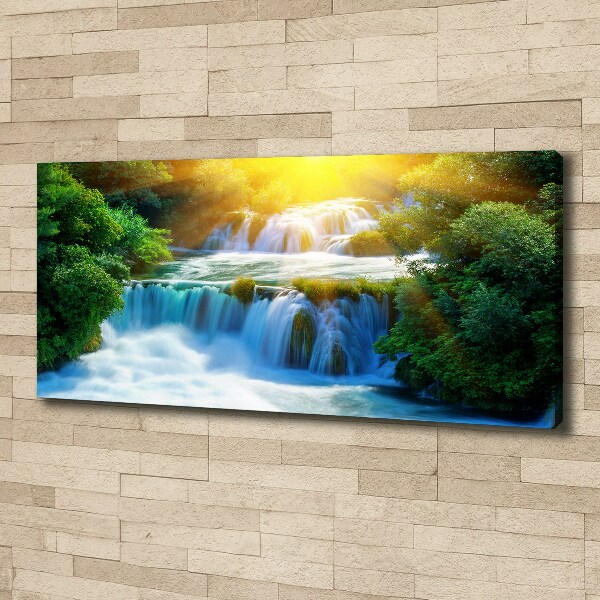 Foto op canvas Krka-waterval