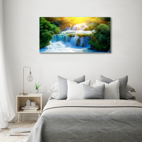 Foto op canvas Krka-waterval