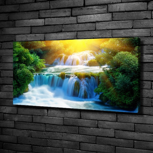 Foto op canvas Krka-waterval