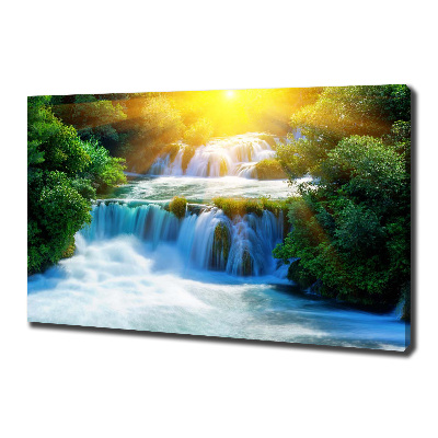 Foto op canvas Krka-waterval