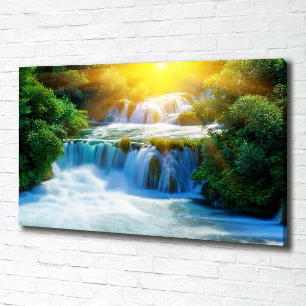 Foto op canvas Krka-waterval