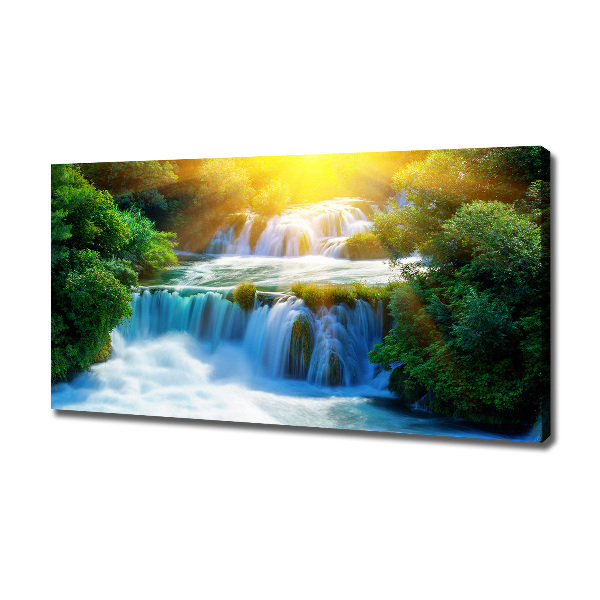 Foto op canvas Krka-waterval