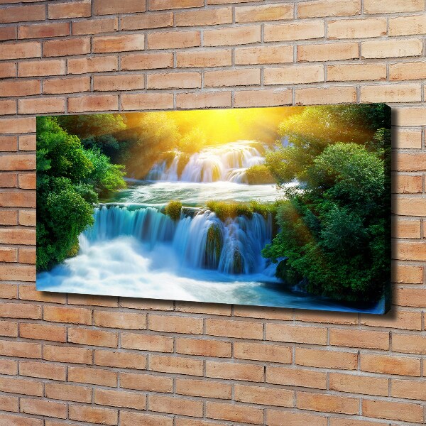 Foto op canvas Krka-waterval