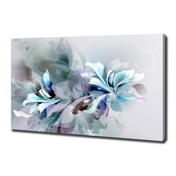 Foto op canvas Abstracte bloemen