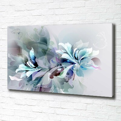 Foto op canvas Abstracte bloemen