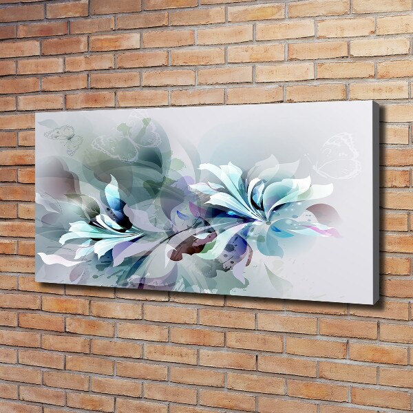 Foto op canvas Abstracte bloemen