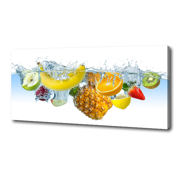 Foto canvas Fruit onder water