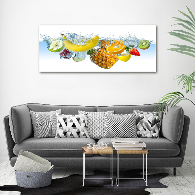 Foto canvas Fruit onder water