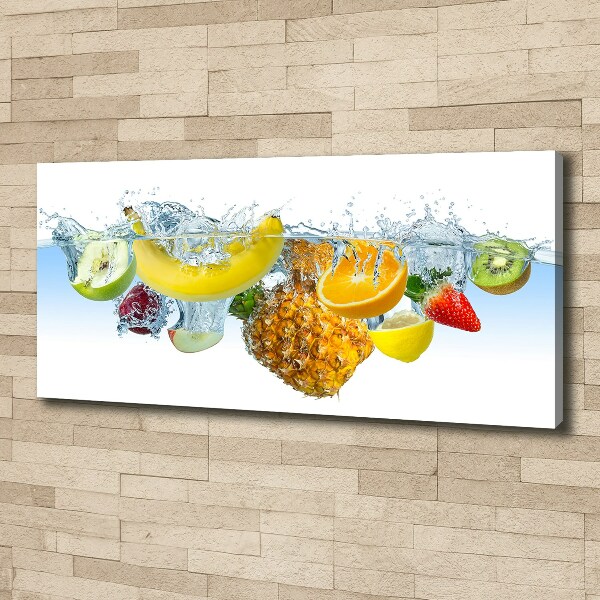 Foto canvas Fruit onder water