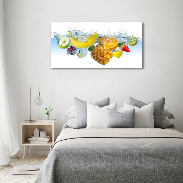 Foto canvas Fruit onder water
