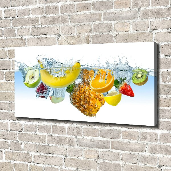 Foto canvas Fruit onder water