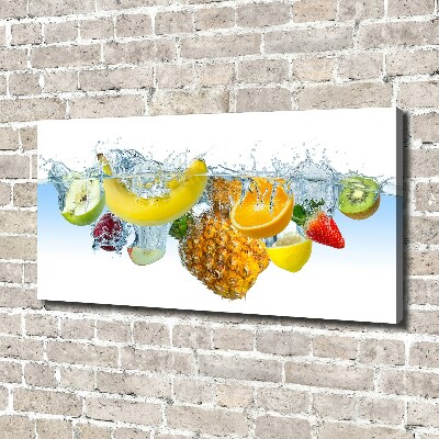 Foto canvas Fruit onder water