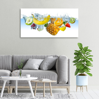 Foto canvas Fruit onder water