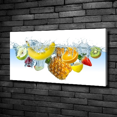Foto canvas Fruit onder water