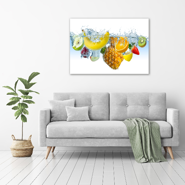 Foto canvas Fruit onder water