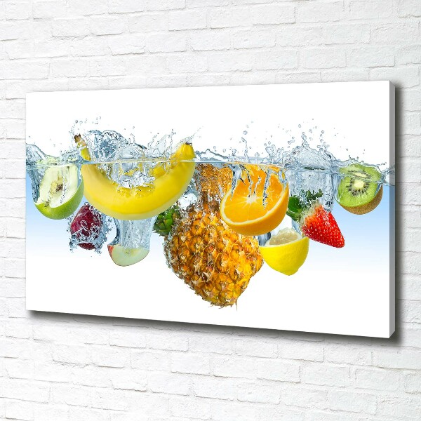 Foto canvas Fruit onder water