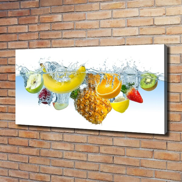 Foto canvas Fruit onder water