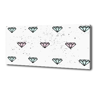 Foto canvas Diamanten