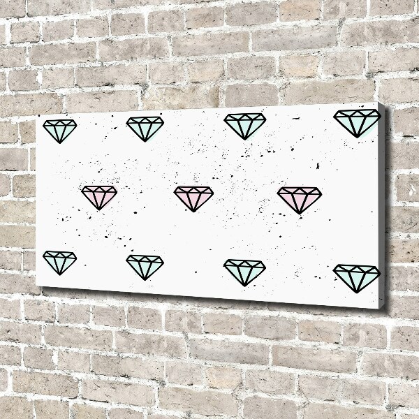 Foto canvas Diamanten