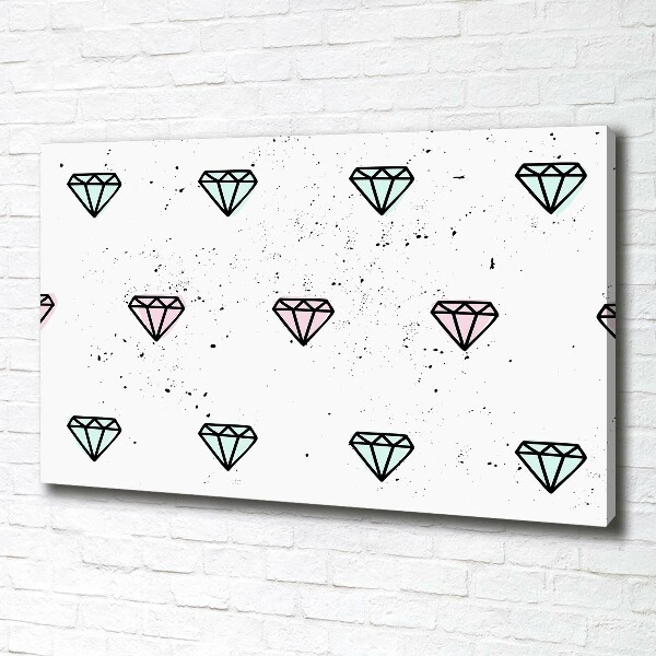 Foto canvas Diamanten