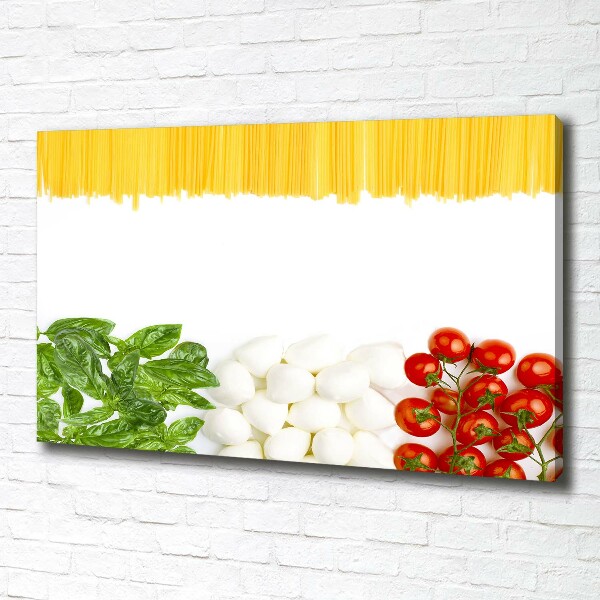 Canvas foto Italiaanse vlag