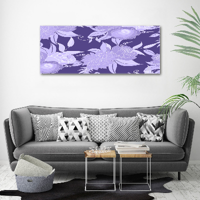 Canvas schilderij Bloemenpatroon