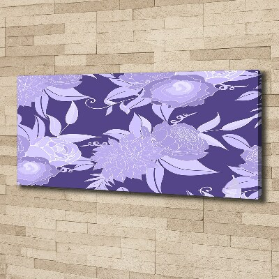 Canvas schilderij Bloemenpatroon