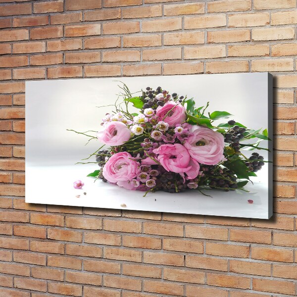 Canvas schilderij Een boeket rozen