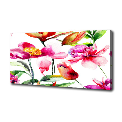 Canvas foto Wilde bloemen