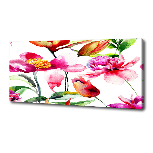 Canvas foto Wilde bloemen