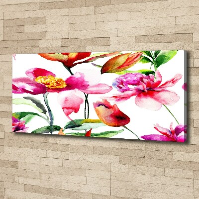 Canvas foto Wilde bloemen