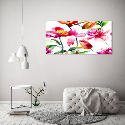 Canvas foto Wilde bloemen