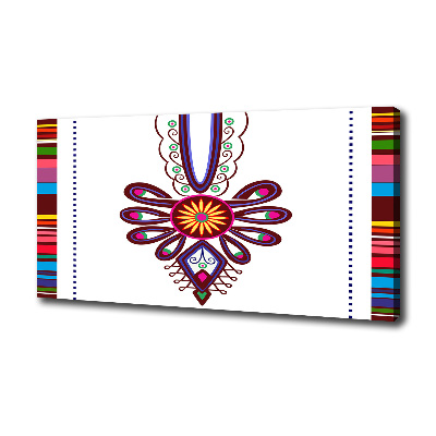 Canvas schilderij Pools volkspatroon