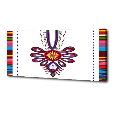 Canvas schilderij Pools volkspatroon