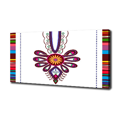 Canvas schilderij Pools volkspatroon