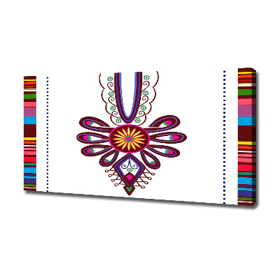 Canvas schilderij Pools volkspatroon