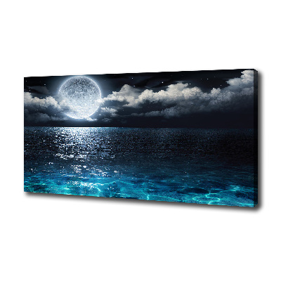 Canvas foto Volle maan